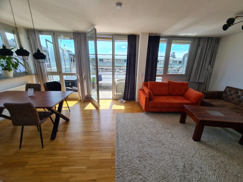 Temporarily & furnished: new flat share possible! Roof terrace flat Theresienwiese, TG, sunny and bright