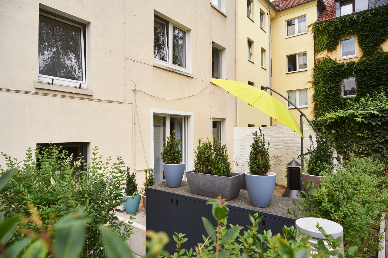 Chic 1.5 room apartment in the heart of Dortmund with terrace