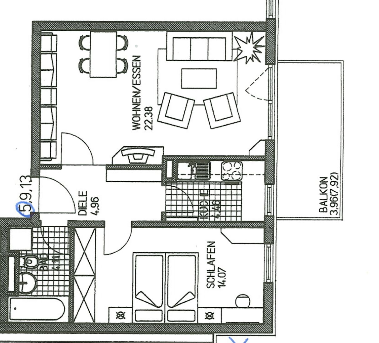 Quiet, high-quality Isar apartment for 2 people