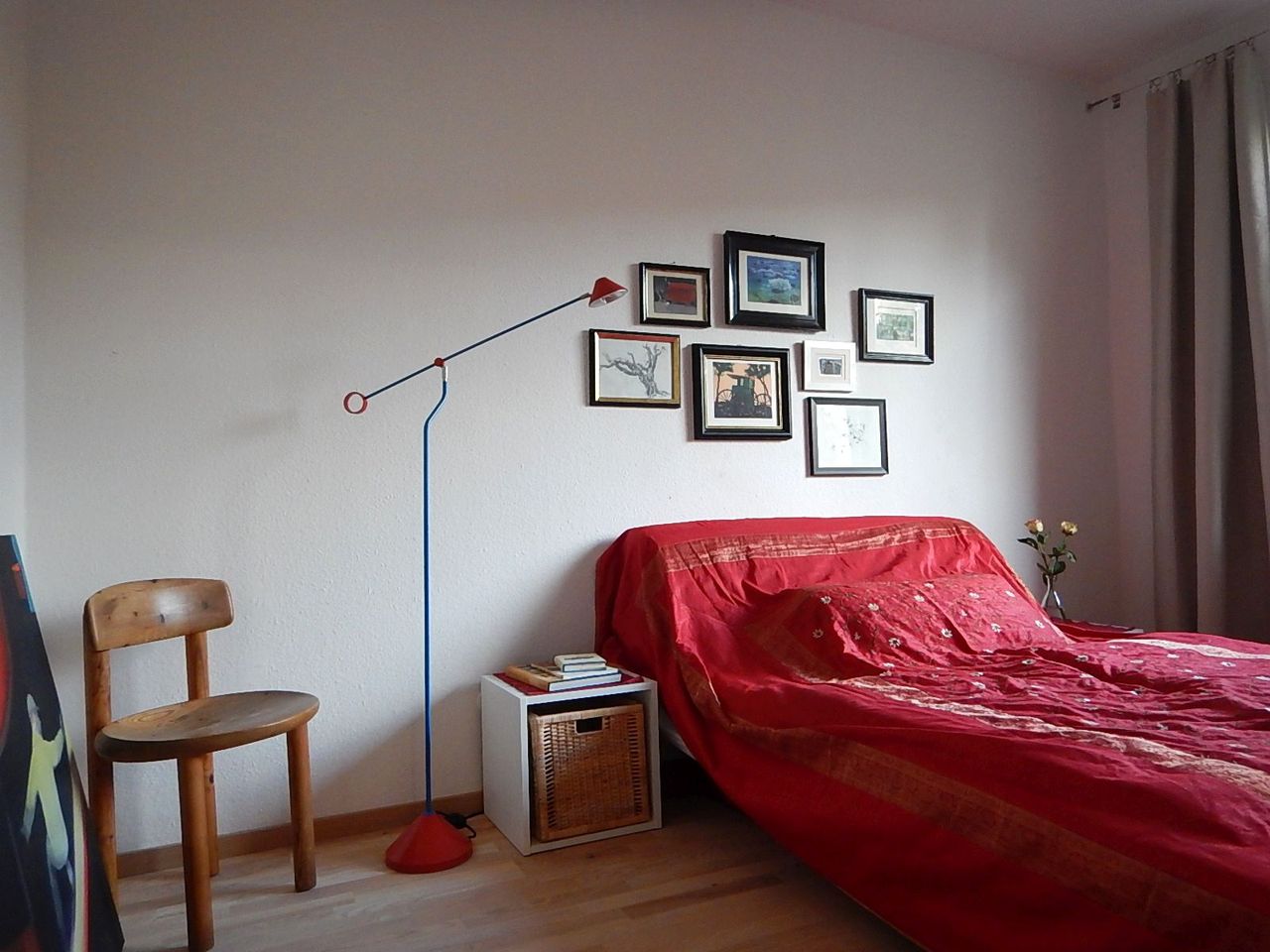 Bright two-room apartment for art loving person