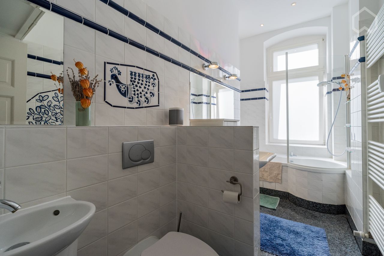 Grand Spree river view apartment in historical building in Mitte