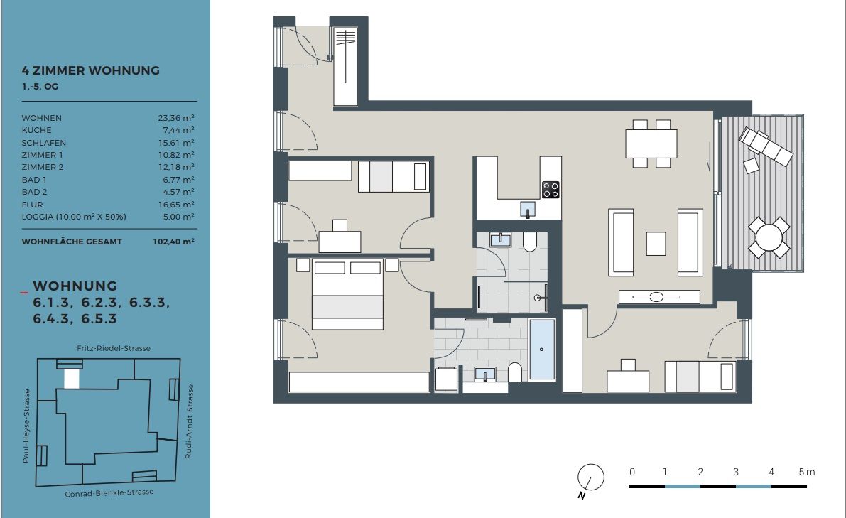 Stylish 4-Room Apartment with Large Balcony in the Heart of Berlin-Prenzlauer Berg