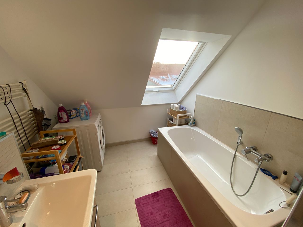 temporary interim rent furnished maisonette top floor flat for up to 8 months in Gohlis / Start: July25