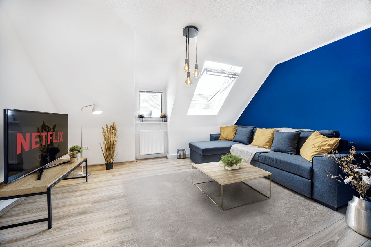 Cute and cozy loft in Essen,  2 Raum Wohnung mit Küche