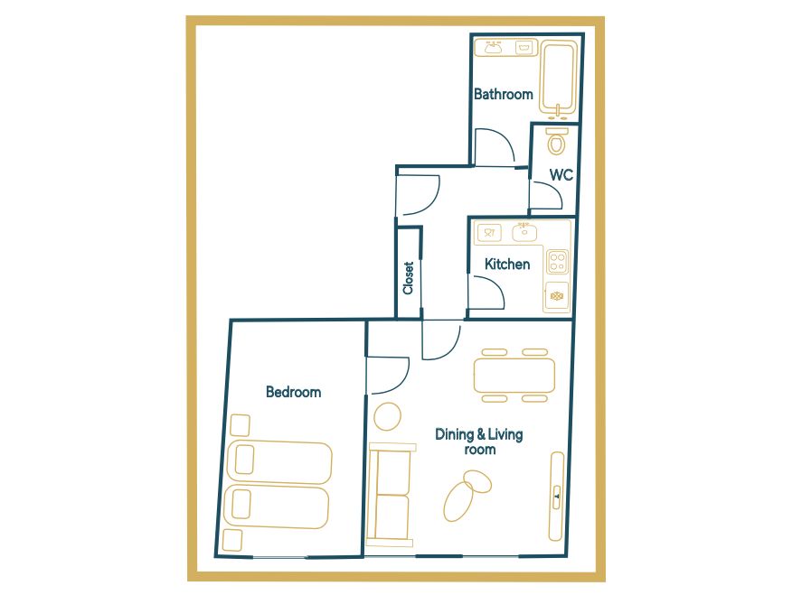 Rental Furnished Appartment - 2 Rooms - 40m² - Sentier - Bonne Nouvelle