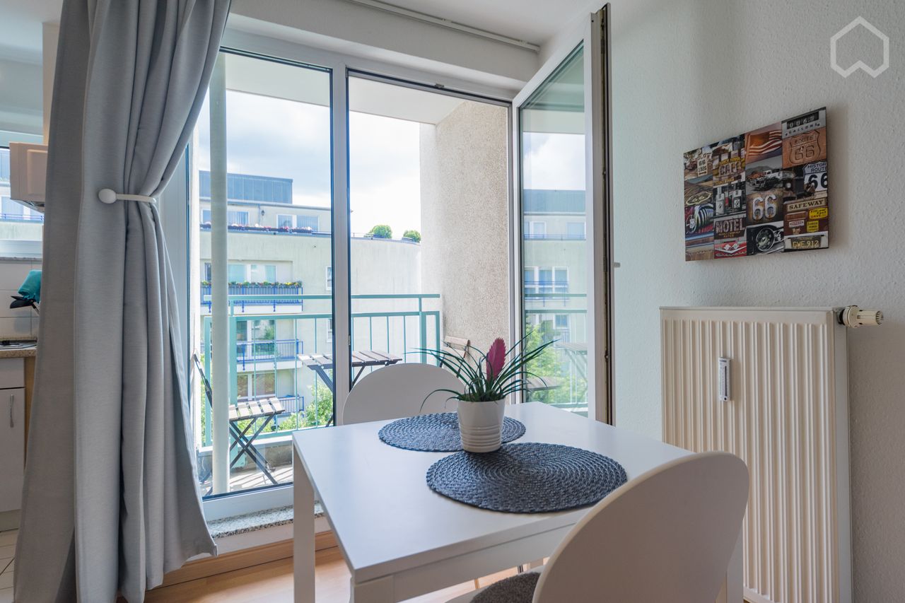 Sunny and cozy Studio with balcony at the Park in Prenzlauer Berg