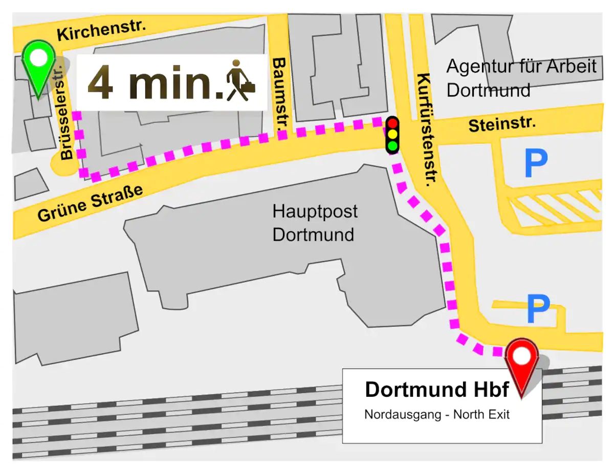 Apartment 33QM - Dortmund City, Hbf
