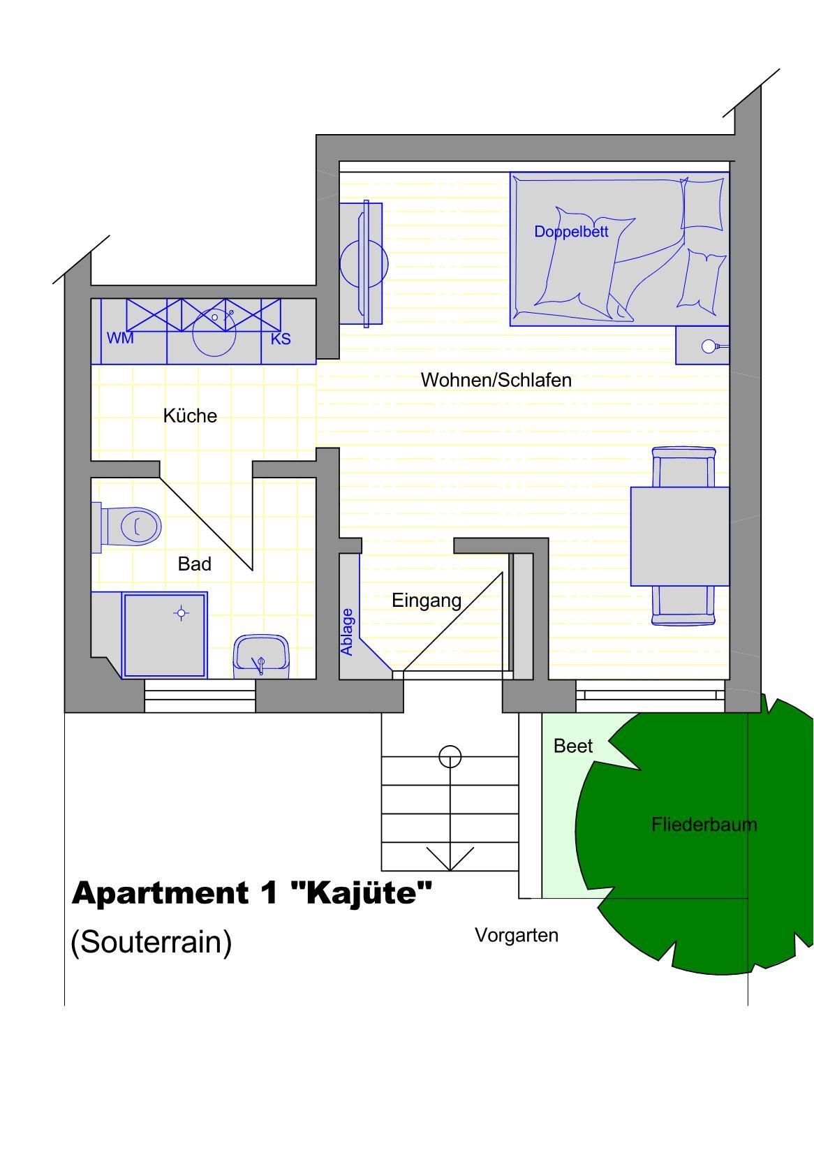 East-Village-No5 Apartment "cabin" Bremen Ostertor (Viertel)