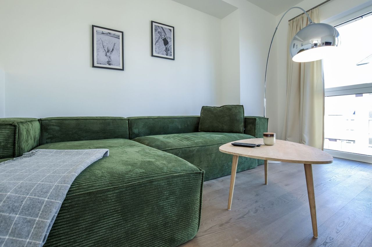 Furnished maisonette apartment in an exceptional residential complex in Cologne-Altstadt-Nord