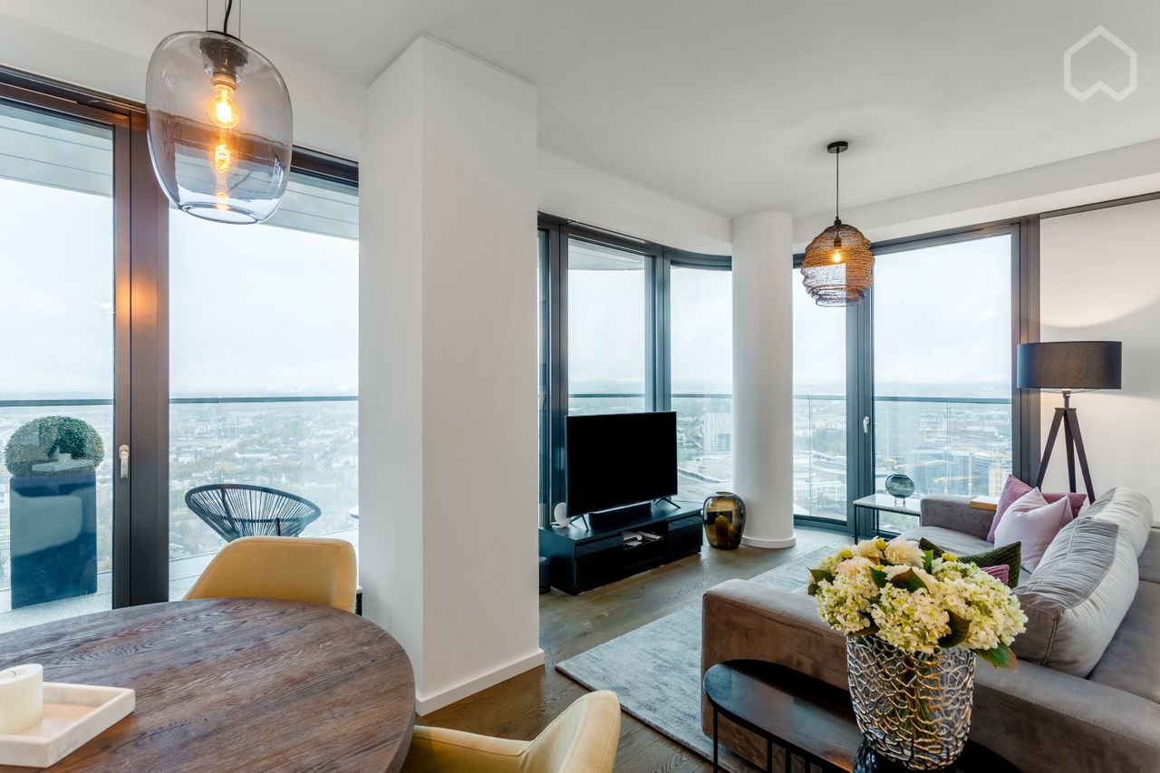 Furnished designer penthouse in 33rd floor - Concierge, roof top pool, sky garden