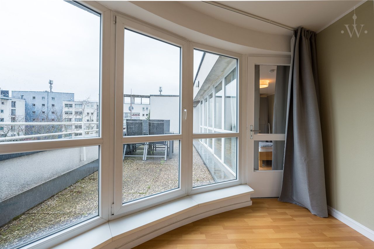 2-Zimmer-Apartment mit großer Dachterrasse und zusätzlichem Service