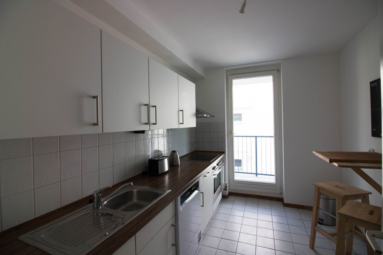 High-quality furnished 3 room apartment near the Bergmannkiez - quiet location
