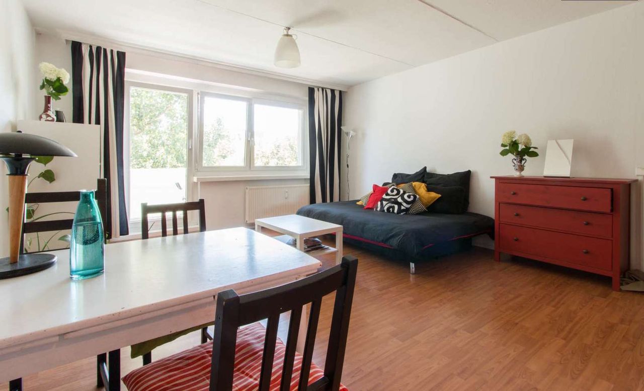 MINI LOFT:  2 Bedrooms + Living-bedroom + balcony