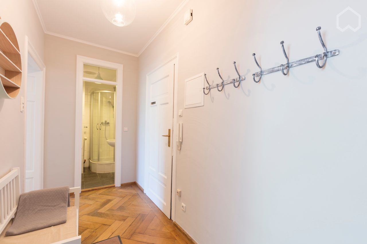 Dreamlike, central 2 room old building apartment in Munich's historic Dreimühlenviertel