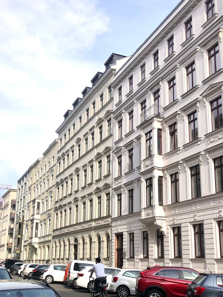 Modern studio with a view over Leipzig