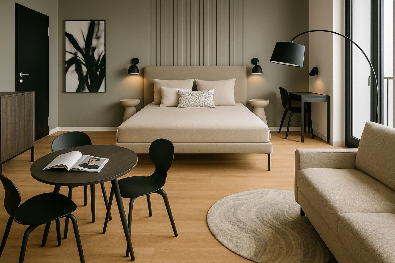 Stylish Conlon House Two-room Apartment | Prime Location Munich | Fully Equipped Kitchen & Amenities