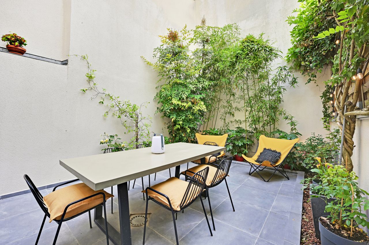 Unique, Parisian Family Townhouse With Private Garden Patio