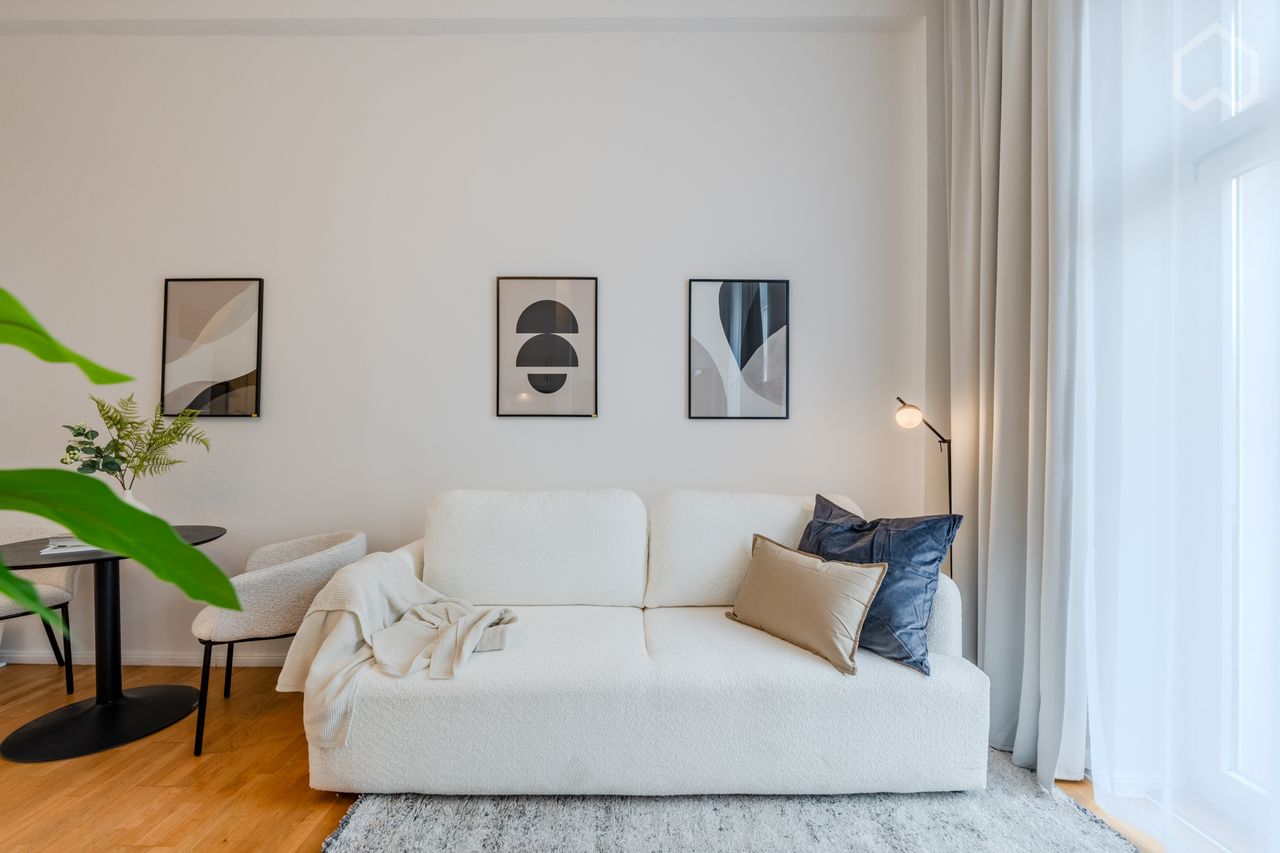Thoughtfully designed: Stylish 1-bedroom apartment with balcony