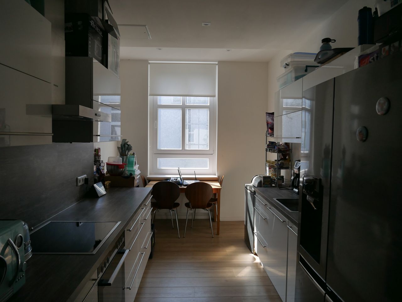 calm and bright flat, modern interiors
