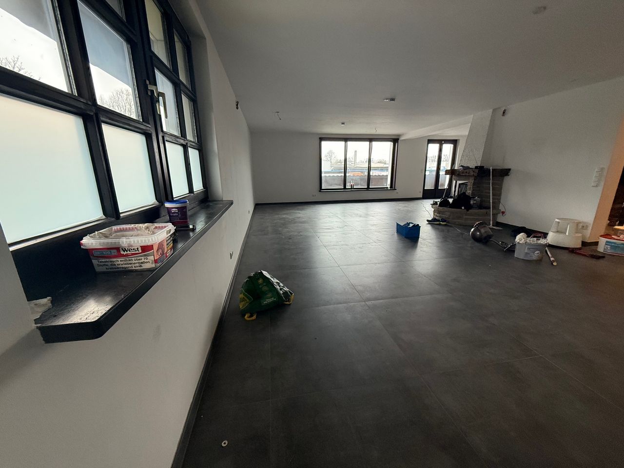 10 person open loft under construction