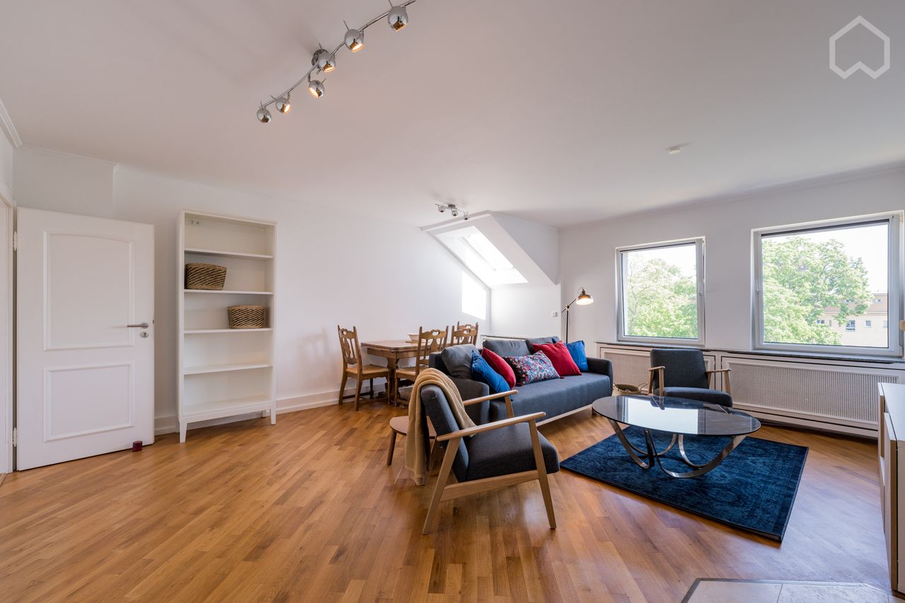 Stylish furnished apartment with large roof terrace in Berlin