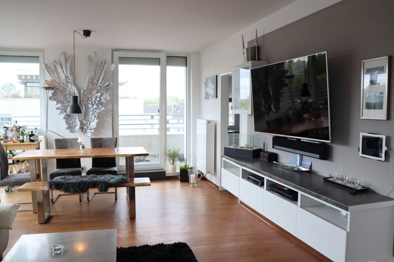 Fantastic, amazing penthouse with great rooftop terrace and balcony in Düsseldorf Derendorf