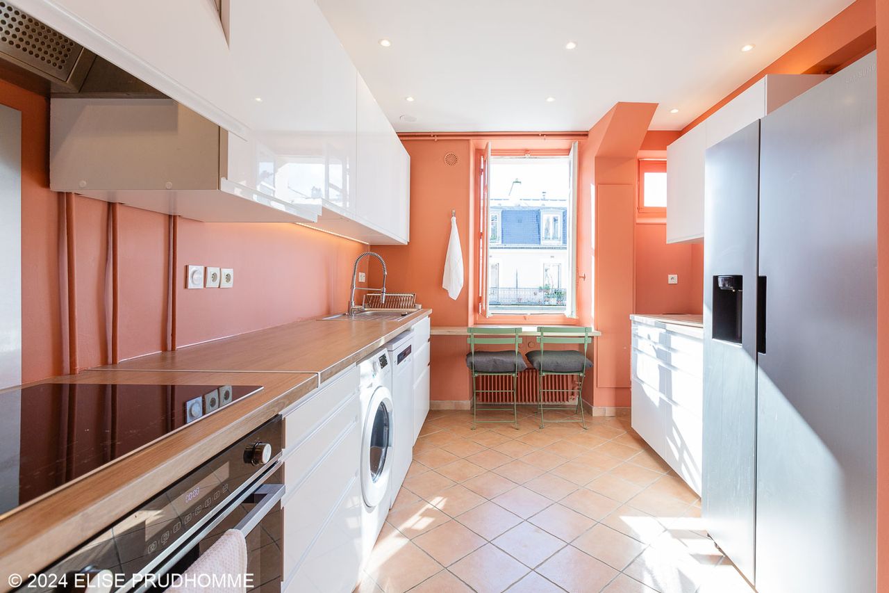 Charming furnished 3-bedroom flat in the heart of the latin quarter