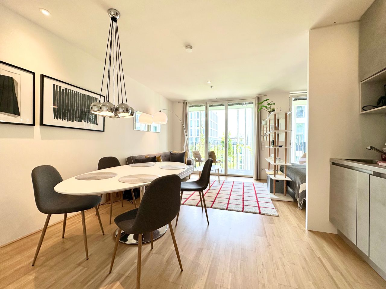 Beautiful new apartment on Campus WU Economical University and besides Metro Station U2 line Krieau