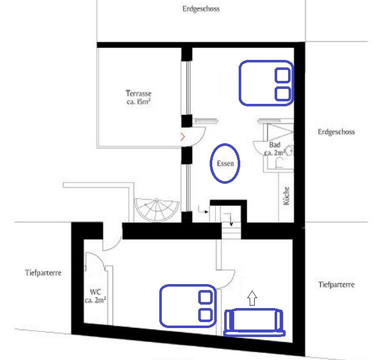 Big quiet 3 Room Apartment Cologne Center