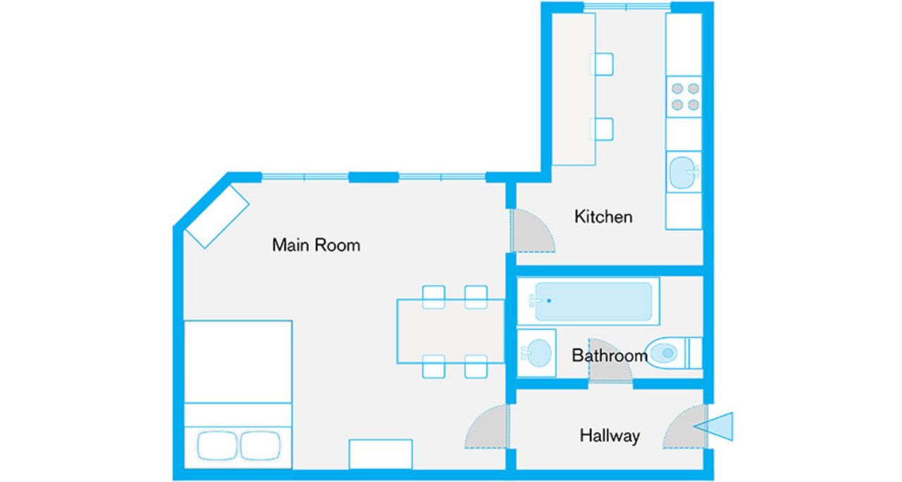 Lovely 1BR at Media Spree