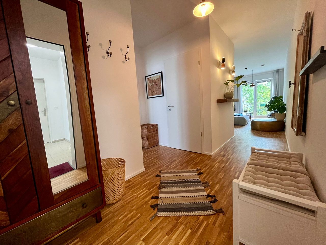 A beautiful apartment with a parking spot in Rummelsburg