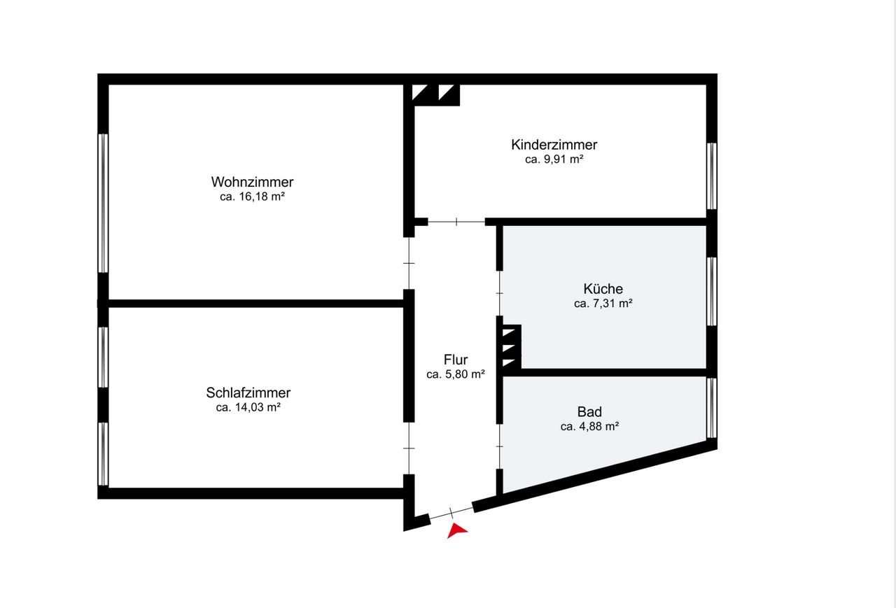 Cozy 3 room apartment for short term