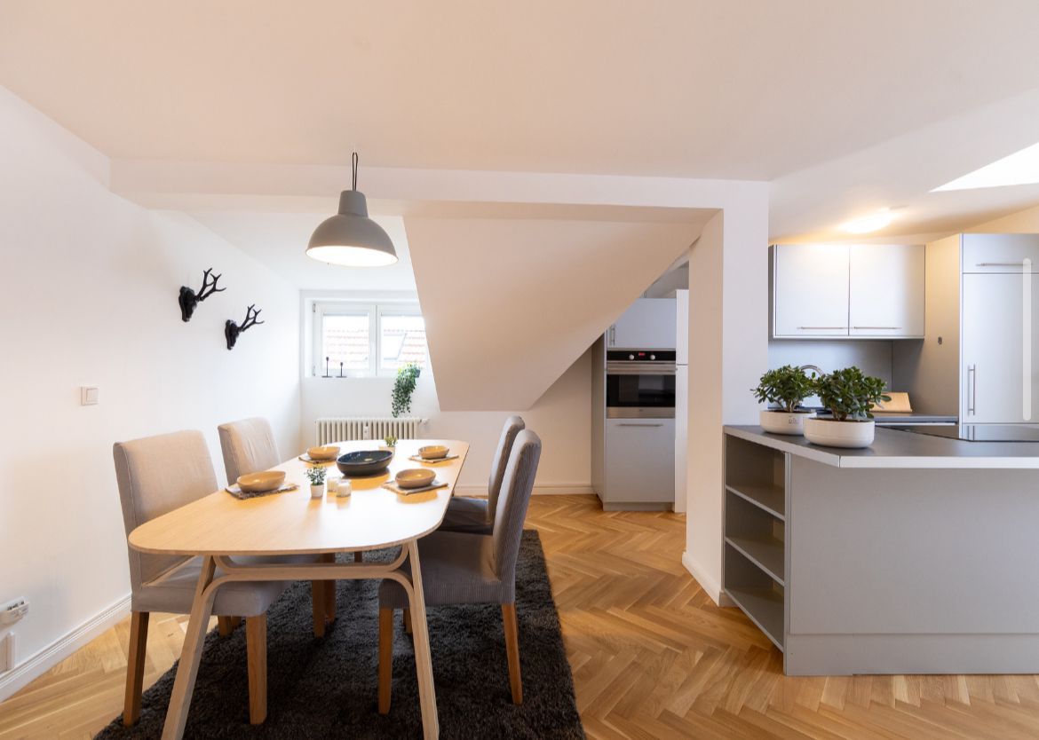 Spacious and bright Penthouse with sunny terrace in Mitte