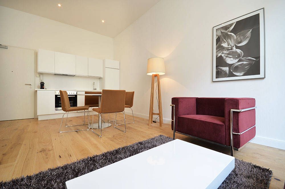 Modern short term city apartment with 1 bedroom in Frankfurt close to Römerberg in great inner city location
