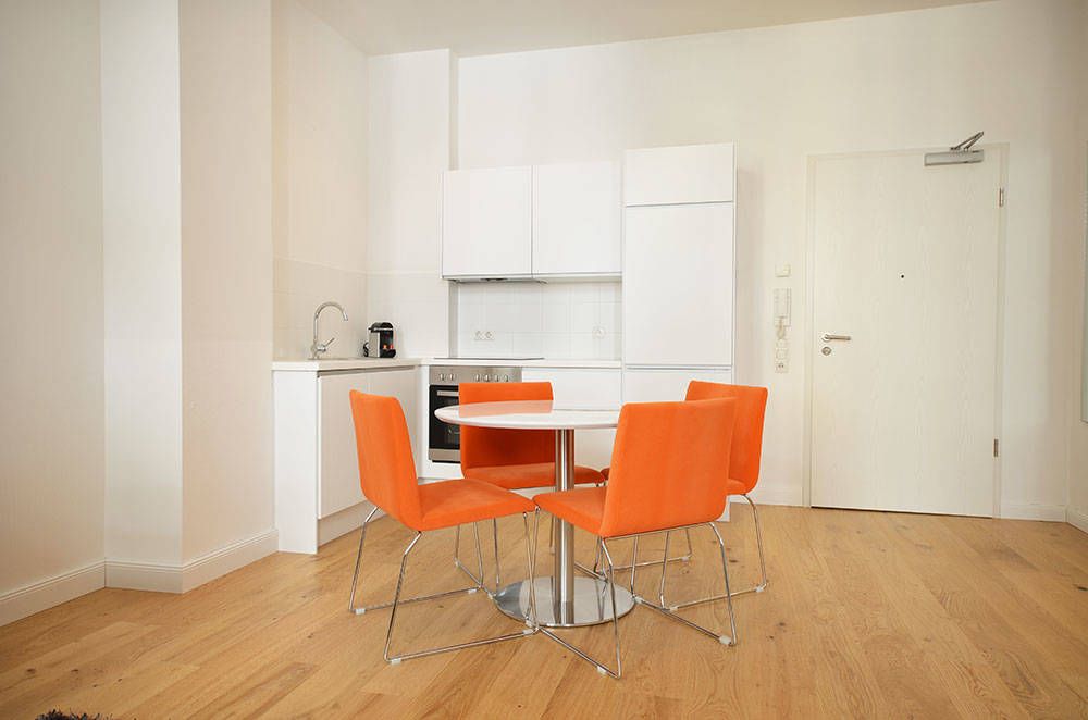 Comfortable, fully equipped serviced apartment with 1 bedroom in Frankfurt near Nizza Park