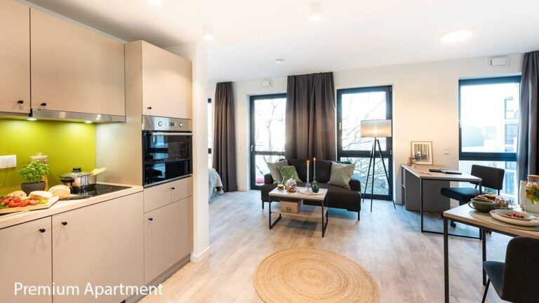 Furnished new-build apartment in the heart of Düsseldorf