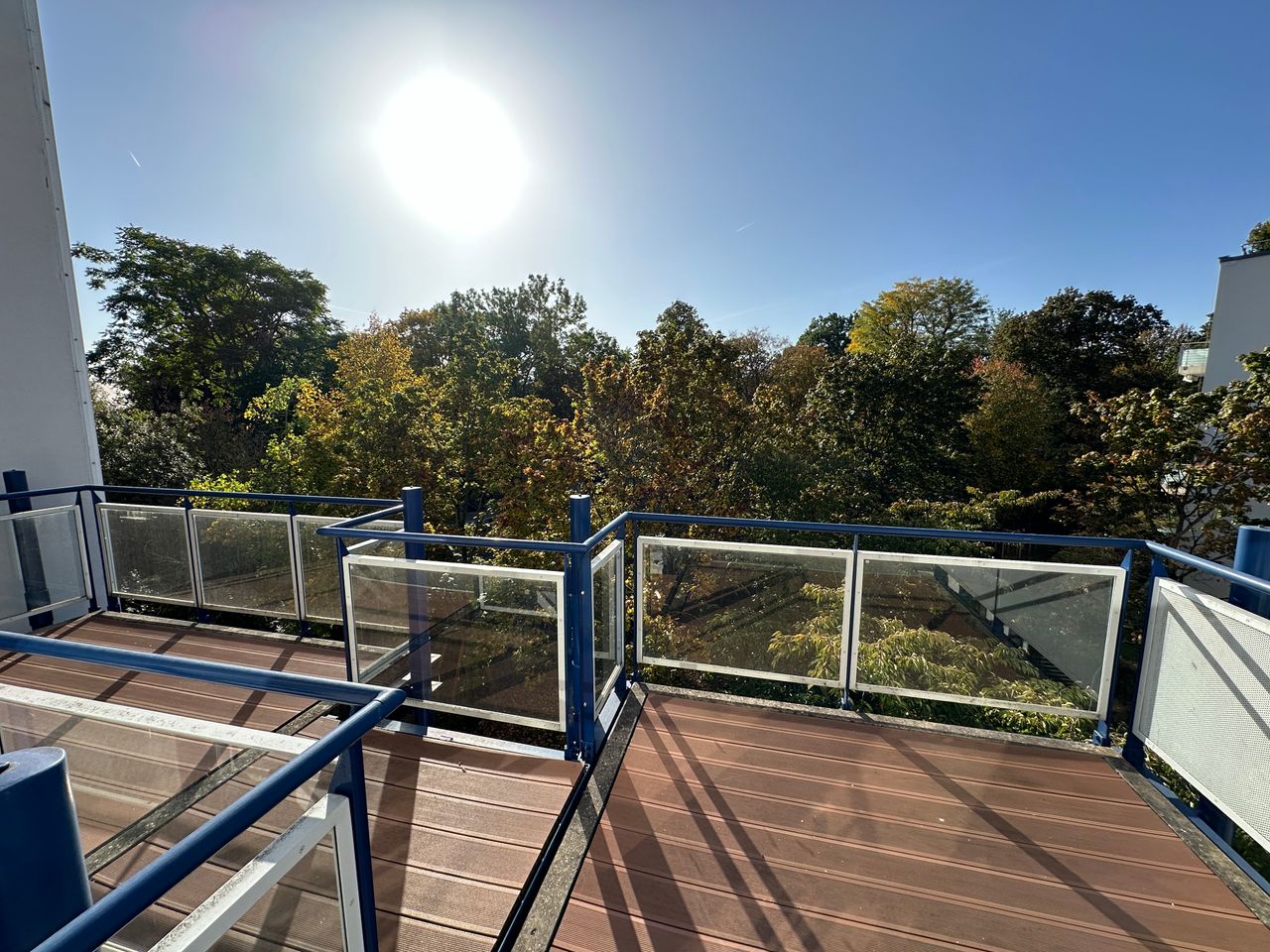 Park view near city center in Nürnberg