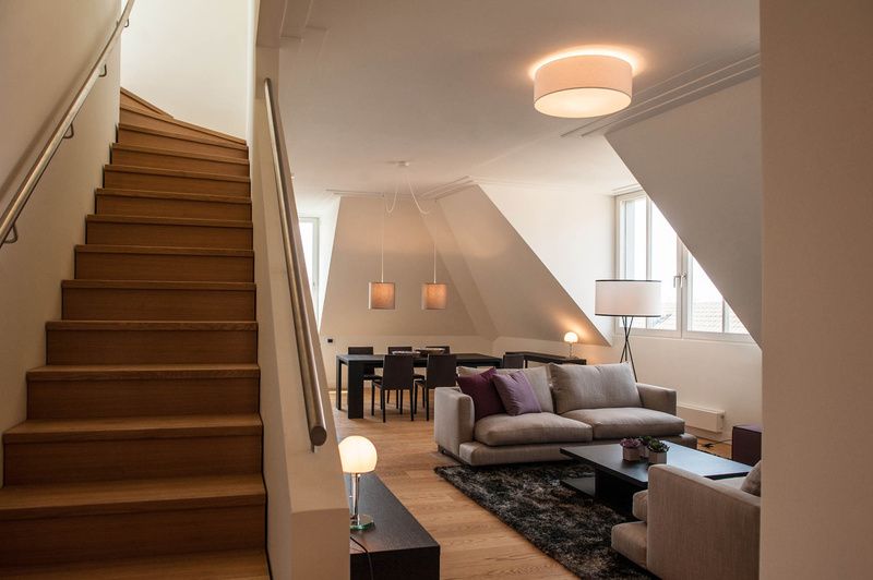 Luxurious penthouse on three rooms with a lot of comfort in Düsseldorf city center