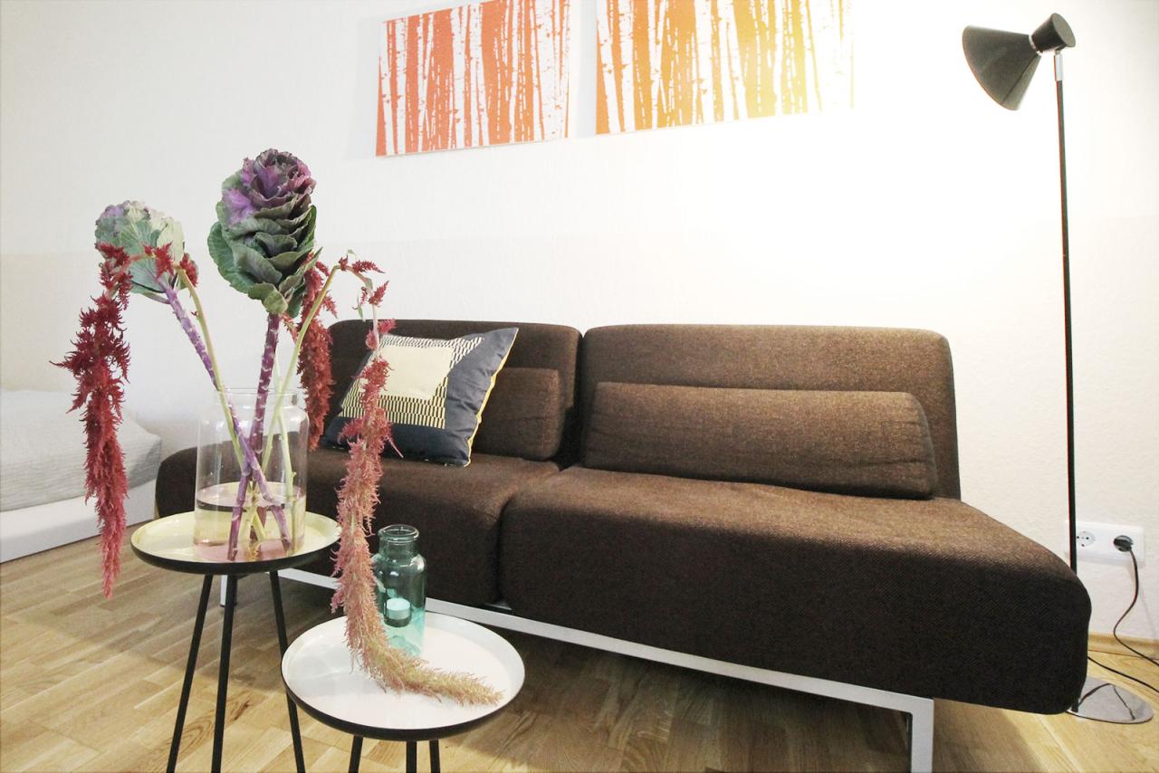 Modern and stylish studio apartment with balcony in central Mitte