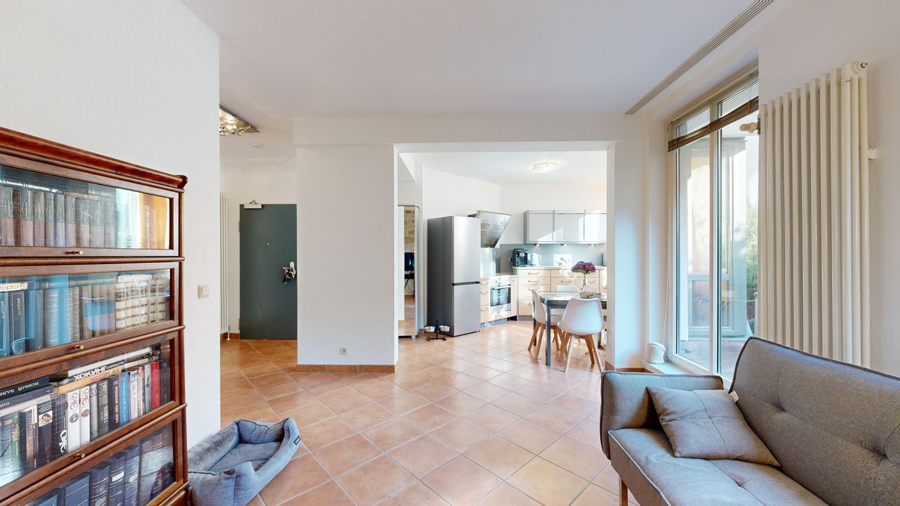 Modern 3-room apartment with terrace, 50m from Weser River (Mitte)