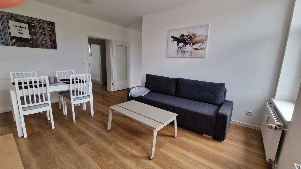 12 minutes to the city center, entire apartment