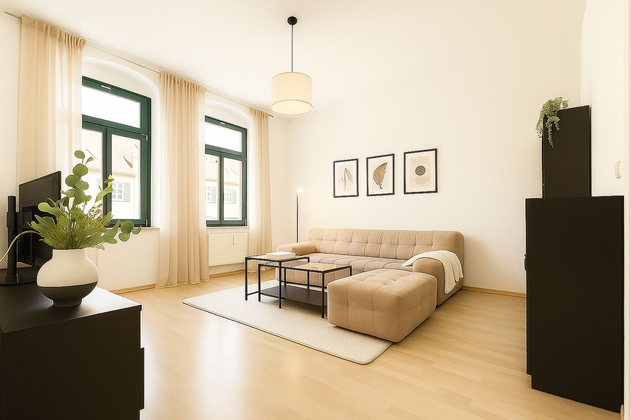 For researchers: Quiet 2-room apartment near university, fully furnished