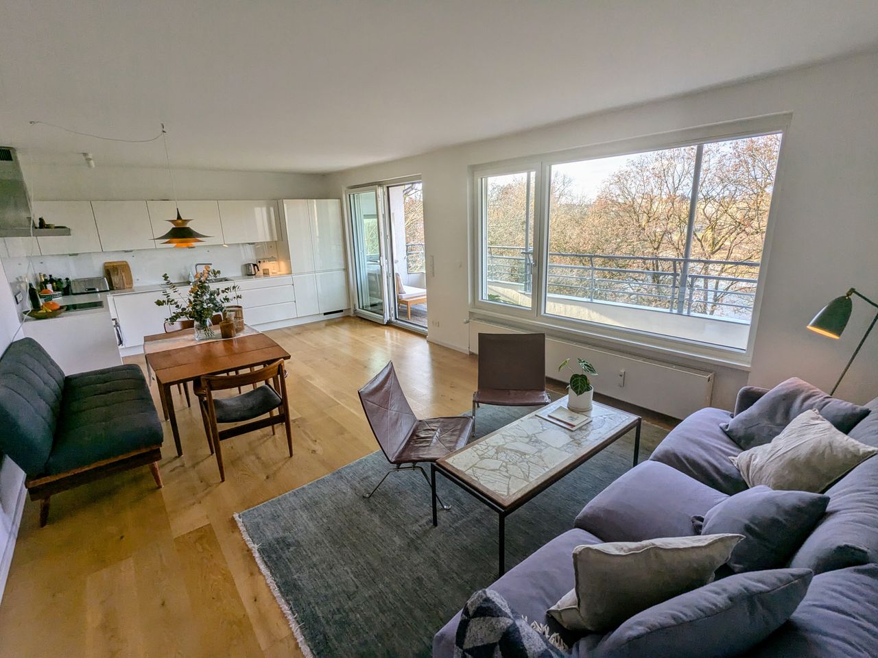 Bright and family-friendly apartment with a view of the Isar and the German Museum