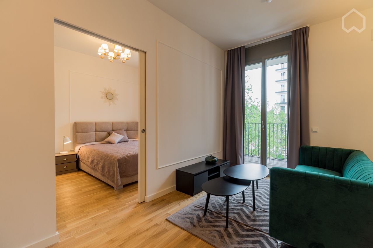 Beautiful apartment with balcony in the exclusive residence of No1 Charlottenburg by the Spree River (Berlin City West) close to Ku damm and Potsdamer Platz/Mitte