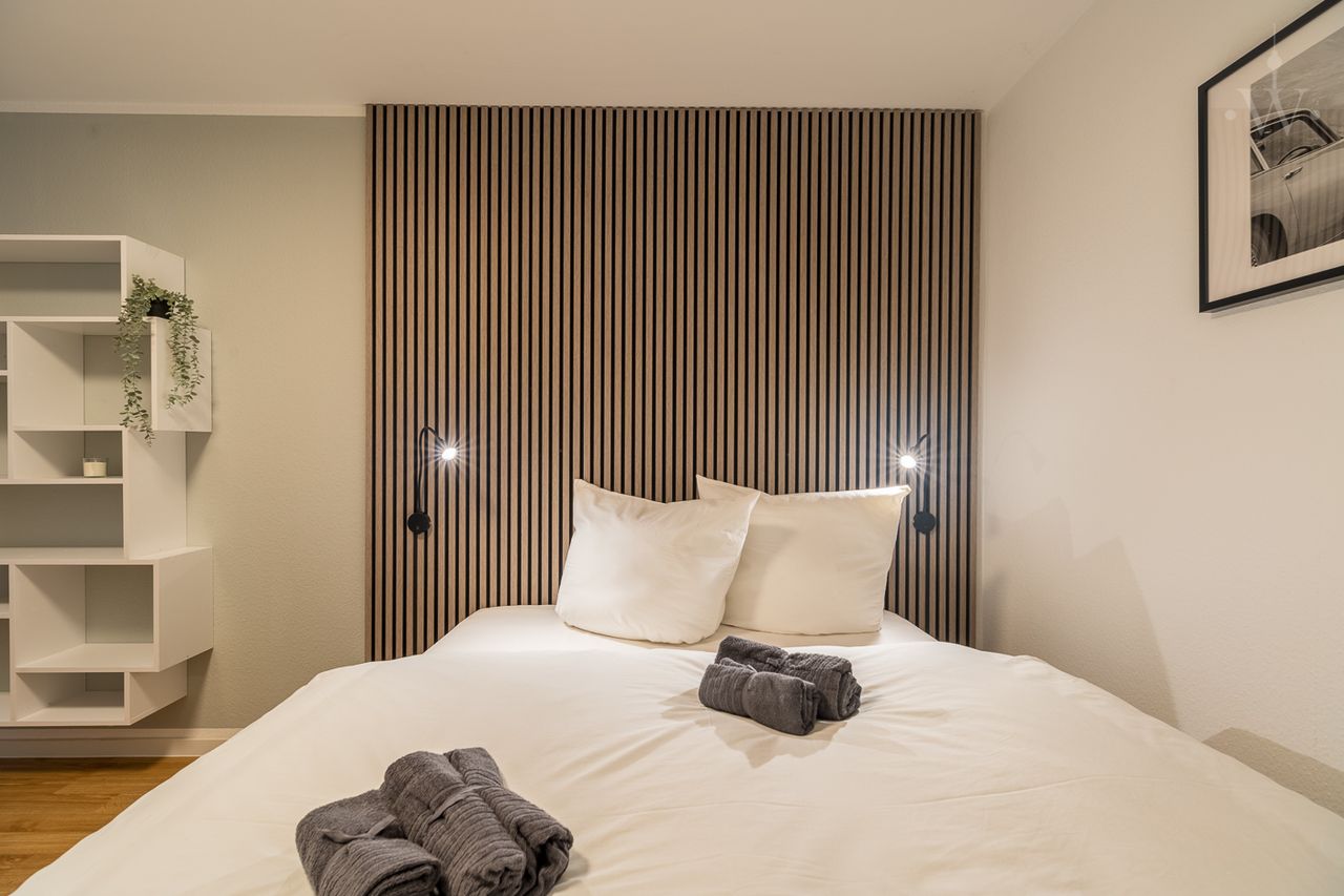 Exclusive 3-room apartment - furnished apartment in a quiet backyard location