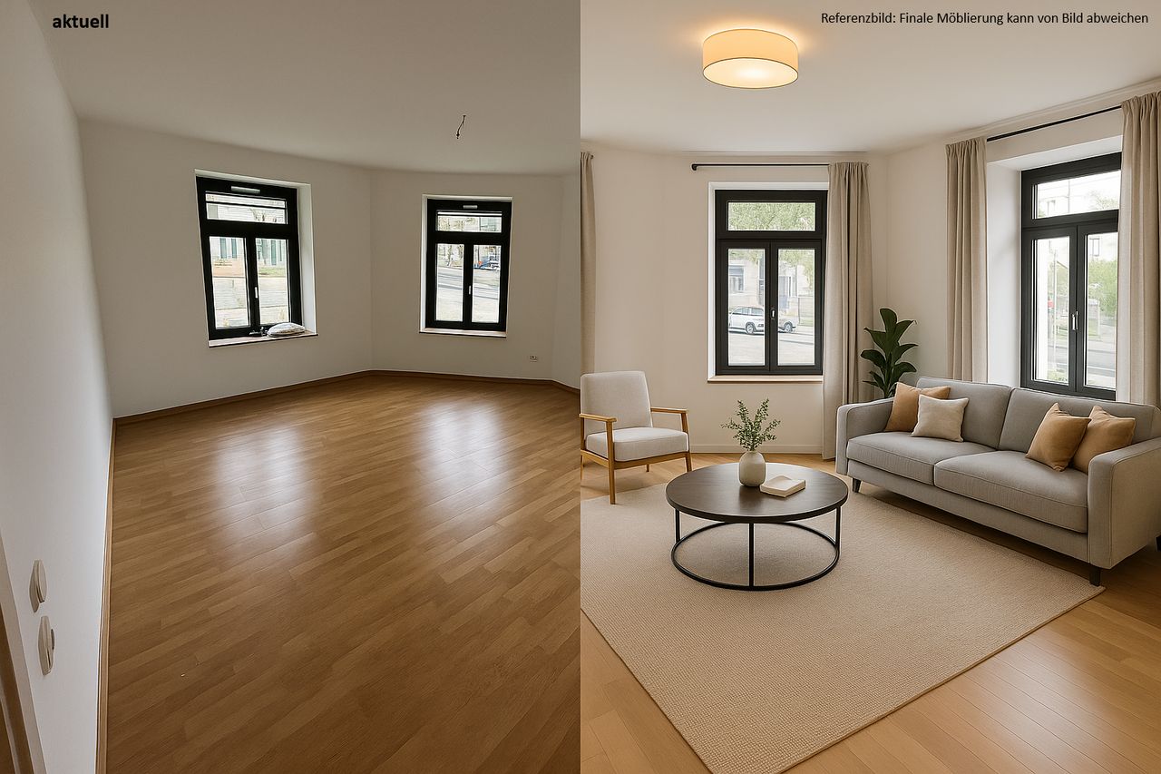 Furnished 2-Room Apartment in Renovated Historic Building