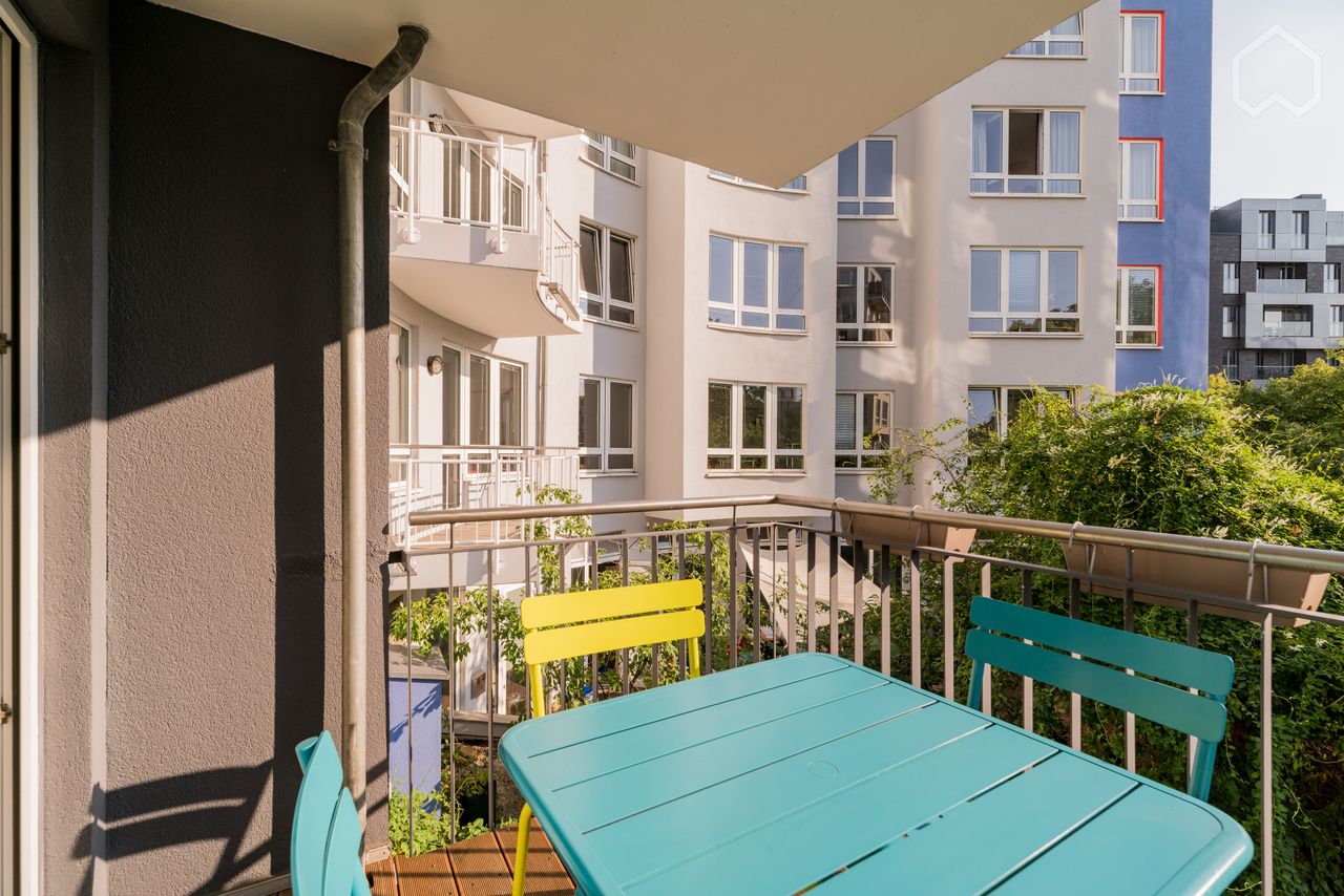 centrally located modern apartment with balcony in Mitte, Berlin