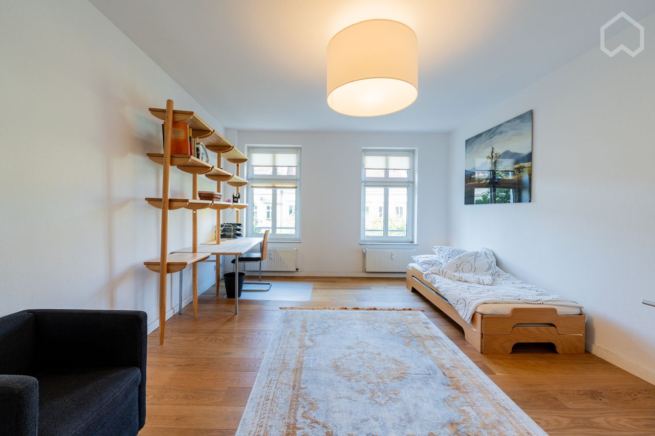 Spacious Maisonette Apartment with Fireplace and Sunny Terrace in Berlin Mitte, Prenzlauer Berg