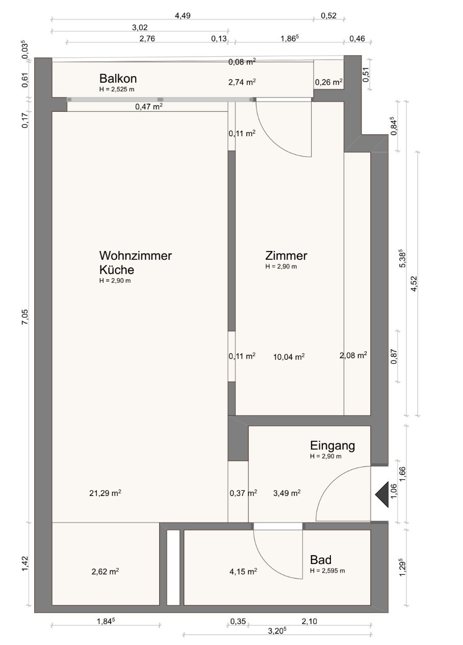 Perfect location: Exclusive 2-room apartment with upscale furnishings, balcony and fitted kitchen in Berlin Mitte