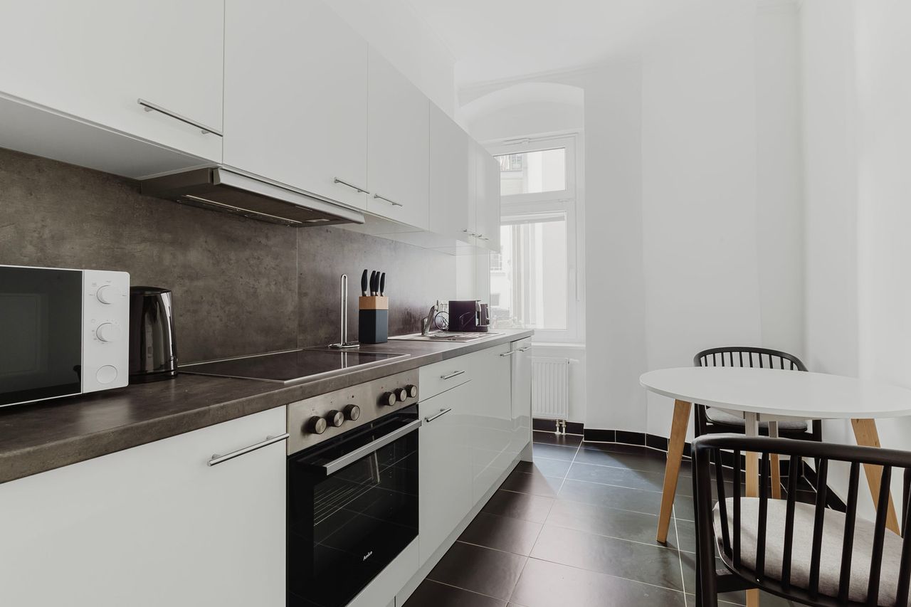 Cool Friedrichshain Studio, Furniture, Decor & Kitchen